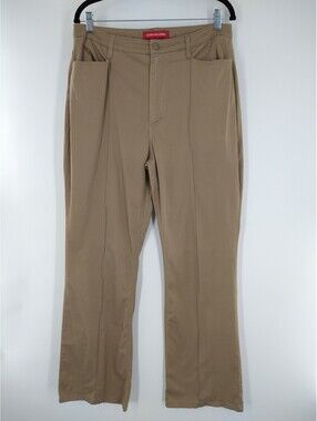 Gloria Vanderbilt Khaki Pants Brown Size 14 Straight 041